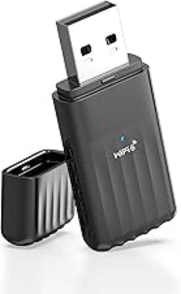WONLINK 2 in 1 USB Bluetooth Adapter for PC, AX900 2.4G/5G Dual Band & Bluetooth 5.3 WiFi 6 Adapter for Desktop PC, Wireless Network Adapter with Built-in Driver for Windows 10/11, AP Mode (NA1605)