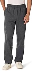 Amazon Essentials Men's Relaxed Straight Leg Fleece Open Bottom Sweatpant (Available in Big & Tall)