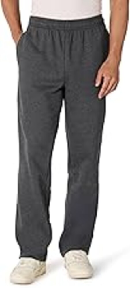 Amazon Essentials Men's Relaxed Straight Leg Fleece Open Bottom Sweatpant (Available in Big & Tall)