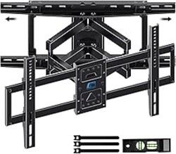 HOME VISION Full Motion Articulating TV Wall Mount for 37-90 Inch TVs up to 176 lbs, Fits 24" Wood Studs (8-24"), Heavy Duty TV Bracket & Mounts, Extendable Arm & Swivel Tilt Level, Max 600x400mm VESA