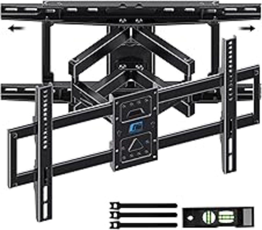 HOME VISION Full Motion Articulating TV Wall Mount for 37-90 Inch TVs up to 176 lbs, Fits 24" Wood Studs (8-24"), Heavy Duty TV Bracket & Mounts, Extendable Arm & Swivel Tilt Level, Max 600x400mm VESA