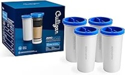 Culligan with ZeroWater Technology Replacement Filter 4-Pack, 5-Stage Advanced Water Filter – IAPMO Certified to Reduce Lead, Total PFAS (Forever Chemicals), Mercury, Fluoride, and Chlorine