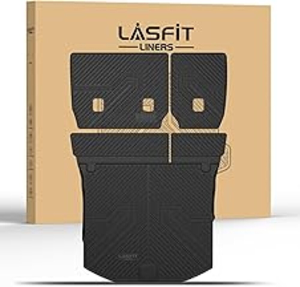 LASFIT Cargo Mat for Jeep Grand Cherokee 2011-2021 All Weather TPE Custom Fit Cargo Liners Rear Backrest Mat Trunk Seatback Black