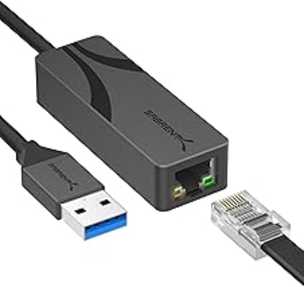 SABRENT USB 3.0 to 2.5 Gigabit Ethernet Adapter – USB-A to 2.5GbE Network Adapter, Aluminum Housing, Plug-and-Play, Backward Compatible with 10/100/1000/2500 Mbps, Bus Powered (NT-UA25)