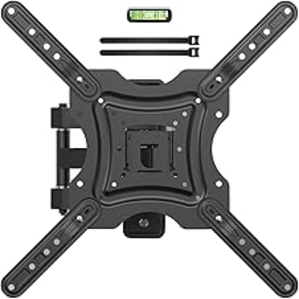 XVCAS Full Motion TV Wall Mount,vesa Monitor Mount Tv Brackets for 19-55 Inch LED LCD Flat Curved Screen TVs/Monitors,Universal Mount with Swivel and Tilt,Max VESA 400X400 mm, 66 lbs