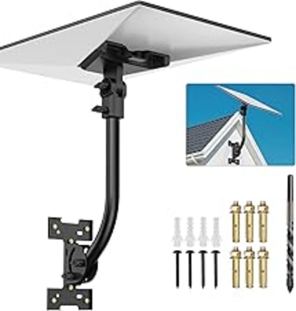 Anautin Gen 3 Starlink Mount — Adjustable 180-Degree Installation Kit with Waterproof Design Suitable for Wooden Roofs&Walls, ensuring Starlink Gen 3/4/4X Optimal Satellite Internet Signal Alignment