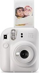 Fujifilm Instax Mini 12 Instant Film Camera, Clay White