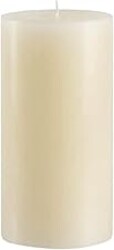 Mister Candle Non Scented Luxury 4 x 8 Pillar Candle, Hand Poured Ivory Unscented Candle for Home Decor, Premium Wax, Smokeless & Dripless, 160 Hour Burn Time