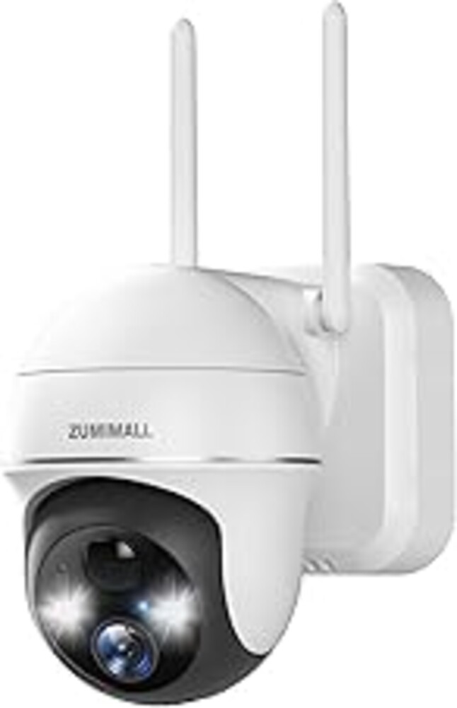 ZUMIMALL 2K Security Cameras Wireless Outdoor, Battery Powered Cameras for Home Security with 360° View, Color Night Vision, 2-Way Talk, AI Motion Alert, Siren, CloudEdge App Supported