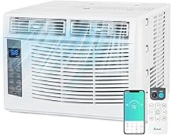 ACHAZEL 6000 BTU Window Air Conditioner with WiFi, Smart Window AC Unit with Remote, Energy Saving, Easy Install Kit, Cools up to 250 Square Feet