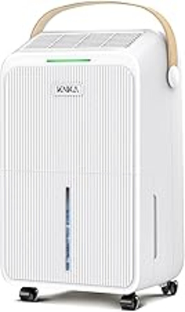 KNKA 2500 Sq.Ft Dehumidifier for Basement with Drain Hose Max 34 Pints, Dehumidifiers for Home, Bedroom, Bathroom, Large Room, Three Modes, Intelligent Humidity Control, Dry Clothes, 24HR Timer