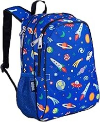 Wildkin Kids 15-inch Elementary School Backpack – Durable Padded Bag with Adjustable Straps for School, Travel & Everyday Use, Multiple Pockets, Boys & Girls Ages 5–10 – Out of this World