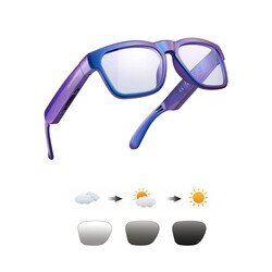 OhO Smart Glasses,Polarized Sunglasses with Bluetooth Speaker,Athletic/Outdoor UV Protection and Voice Control,Unisex