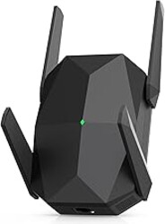 WiFi Extender, 2026 20X Fastest WiFi 6 Booster AX3000 Dual Band (5.8/2.4GHz) 19,000 sq.ft Long Range and 150+ Devices, WiFi Extender Signal Booster for Home with Ethernet Port (Black)