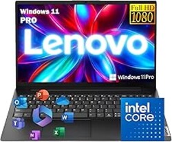 Lenovo 2026 Business Laptop with MS 365 for the Web, Intel Powerful Processor, 8GB DDR5, 628GB PCIE, 15.6" FHD Display, Dolby Audio, RJ-45, 16-Hour Battery Life, Fast Charging Speed, Windows 11 Pro