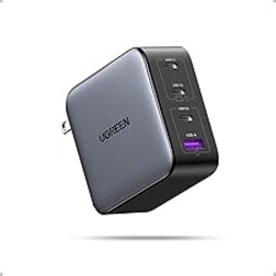 UGREEN Nexode 100W GaN USB C Charger, 4-Port Compact Foldable Fast Laptop Charger Power Adapter for MacBook Pro/Air, iPad Pro, iPhone 17/16/15 Series, Galaxy S25/S24, Pixel 10/9, Steam Deck, Pixelbook