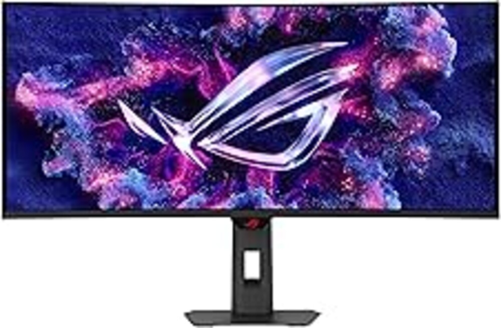 ASUS ROG Strix 34” Ultrawide QD-OLED HDR Gaming Monitor (XG34WCDG) - 3440x1440, 175Hz, 0.03ms, OLED Care Pro, True 10-bit, G-SYNC Compatible, DisplayWidget, Extreme Low Motion Blur, 3 yr Warranty