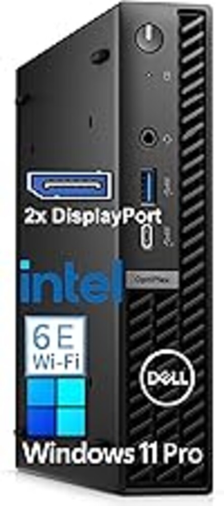 Dell 2026 OptiPlex 7010 Compact Mini Desktop Computer for Office & Home, Lifetime Office 365, Copilot AI, 16GB DDR5 RAM, 256GB PCIe SSD, WiFi 6E, Triple 4K Display, Windows 11 Pro