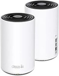 TP-Link Deco XE75 Pro AXE5400 Tri-Band WiFi 6E Mesh System - 2.5G WAN/LAN Port, Covers up to 5500 Sq.Ft, Replaces WiFi Router and Extender, AI-Driven Mesh, New 6GHz Band, 2-Pack