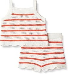 Amazon Essentials x Sofia Grainge Mommy & Me Cotton Crochet Sweaters & Tank Sets