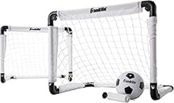 Franklin Sports Kids Mini Soccer Goal Set - Backyard/Indoor Mini Net and Ball with Pump - 22" x 17"