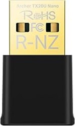 TP-Link Nano USB WiFi 6 Adapter for PC(Archer TX20U Nano) - AX1800 2.4G/5G Dual-Band Wireless Network Transceiver Adapter for Desktop PC, OFDMA, MU-MIMO, WPA3, Travel Size, Supports Windows 11/10