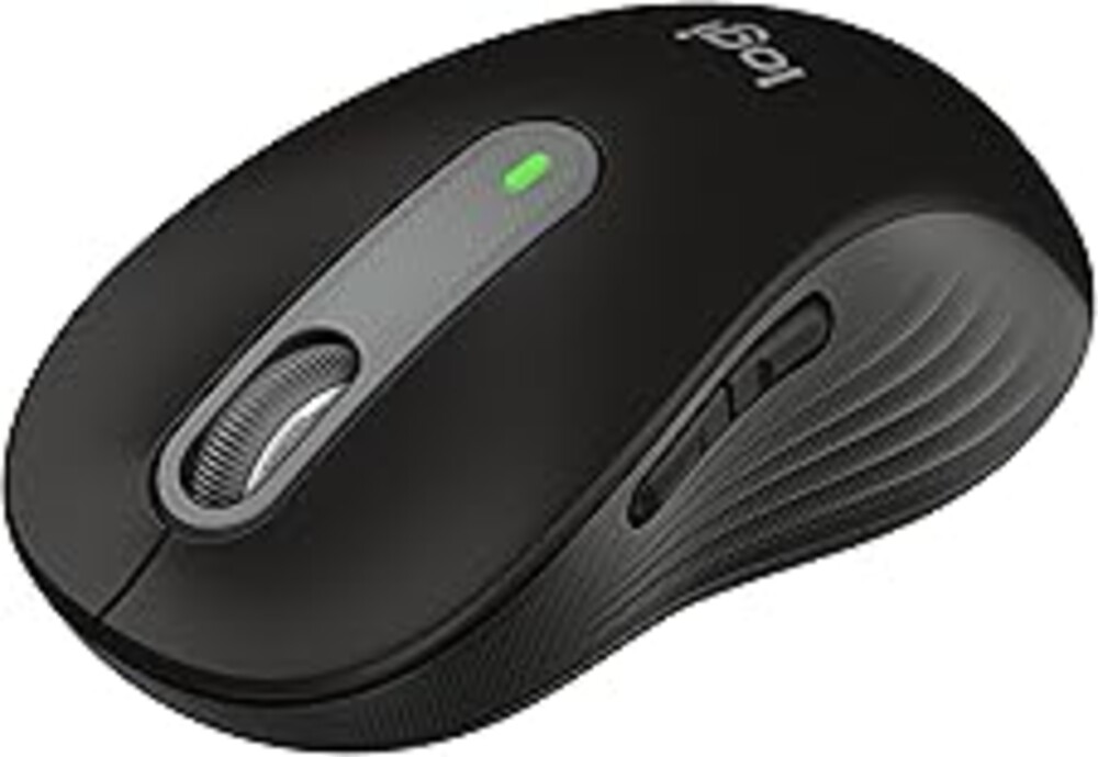 Logitech Signature M650 L Full Size Wireless Mouse - for Large Sized Hands, 2-Year Battery, Silent Clicks, Customizable Side Buttons, Bluetooth, for PC/Mac/Multi-Device/Chromebook - Black