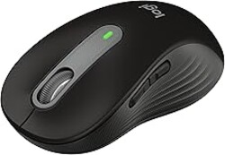 Logitech Signature M650 L Full Size Wireless Mouse - for Large Sized Hands, 2-Year Battery, Silent Clicks, Customizable Side Buttons, Bluetooth, for PC/Mac/Multi-Device/Chromebook - Black