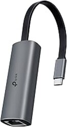 TP-Link USB C to Ethernet Adapter, 2.5 G Plug & Play Network Adapter | Type-C to RJ45 | Aluminum Alloy Case | Thunderbolt 4/3 Compatible for MacBook Pro/Air, iPad, iPhone 16 Pro/Max and More (UE302C)