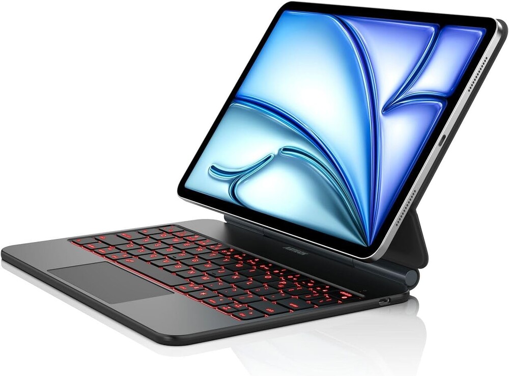 Keyboard Case for iPad Air 11-inch M4/M3 / Air 5th 4th Generation - Magic-Style Magnetic Keyboard Case with Multi-Touch Trackpad Compatible with Apple iPad Air 11” M4/M3/M2 (2026/2025/2024), Air 5