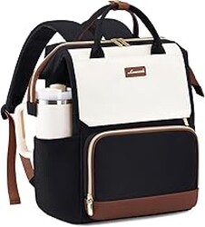 LOVEVOOK Laptop Backpack for Women with Giant Tumbler Holder Pocket, 15.6 inch Travel Work Backpack Purse for Nurse Teacher, Waterproof School Bag College Bookbag Cute Casual Daypack for Girls