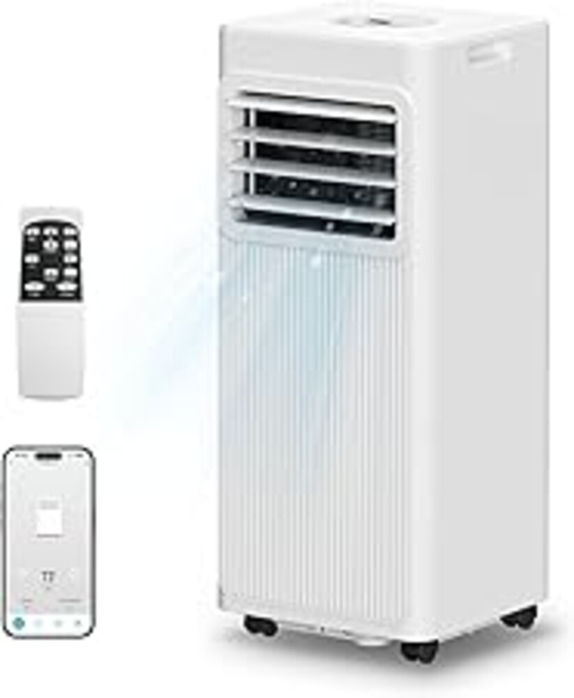 Portable Air Conditioners 16,000 BTU 5-in-1 Air Conditioner Portable Up to 850 Sq.Ft., Portable AC Unit with Cool, Fan, Dehumidifier, 24H Timer, Sleep Smart WiFi Remonte Installation Kit Included