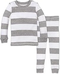 Pajamas, 2-Piece Long Sleeve Tee and Long Pant Cotton PJ Set, Sizes 12 Months to 12 Years