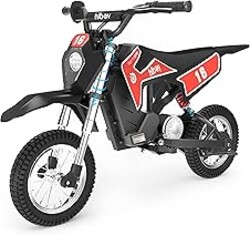 Hiboy DK1 36V Electric Dirt Bike for Kids, 300W & 15.5 MPH, Ages 3-10 | Up to 13.7 Miles Long Range, 3 Safety Speed Modes, Hydraulic Suspension & Solid High Carbon Steel Frame Ride On Toy