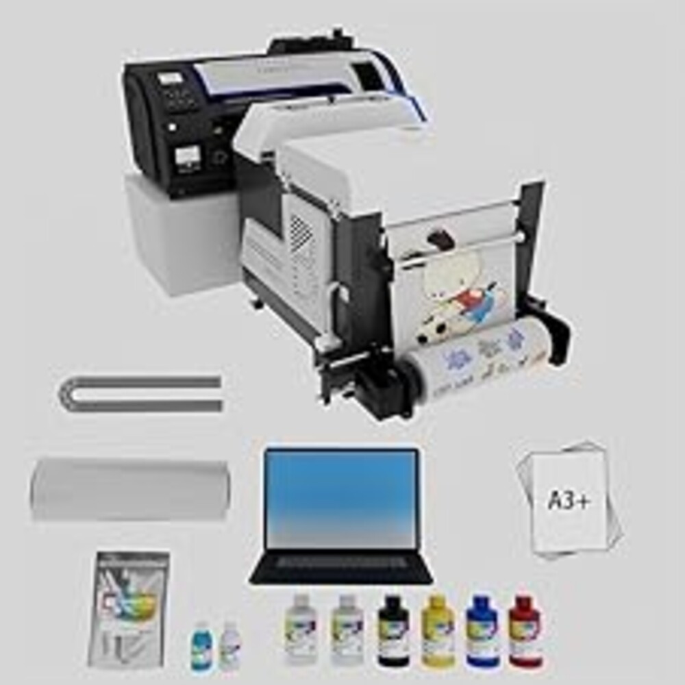Lancelot Auto-Maintenance M1630 Pro-DTF Printer Machine-Doubled Speed Over L1800 with Auto-Powder Shaker Dryer,White Ink Circulation & Auto-Film Cutter,DTF Printer Bundle for T Shirt Printing