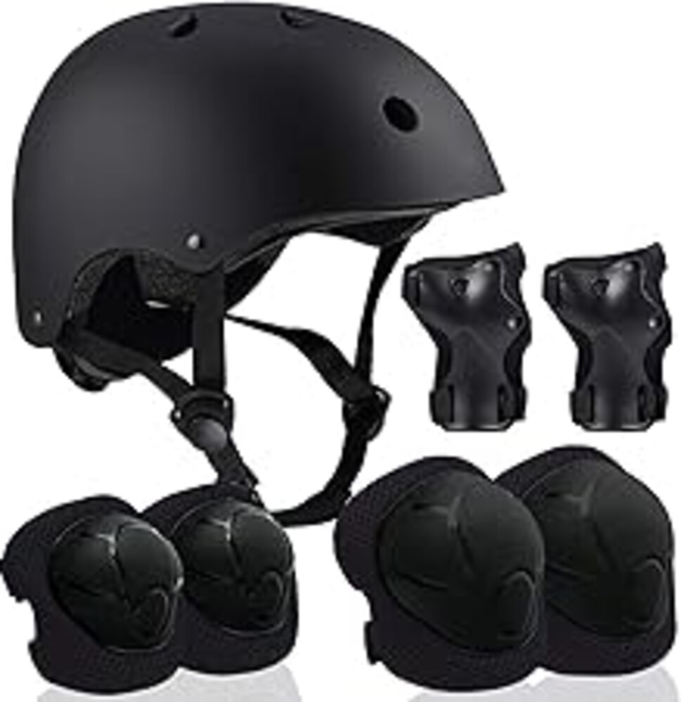 Adjustable Helmet for Ages 5-16 Kids Toddler Boys Girls Youth,Protective Gear with Elbow Knee Wrist Pads for Multi-Sports Skateboarding Bike Riding Scooter Inline skatings Longboard Roller Skate
