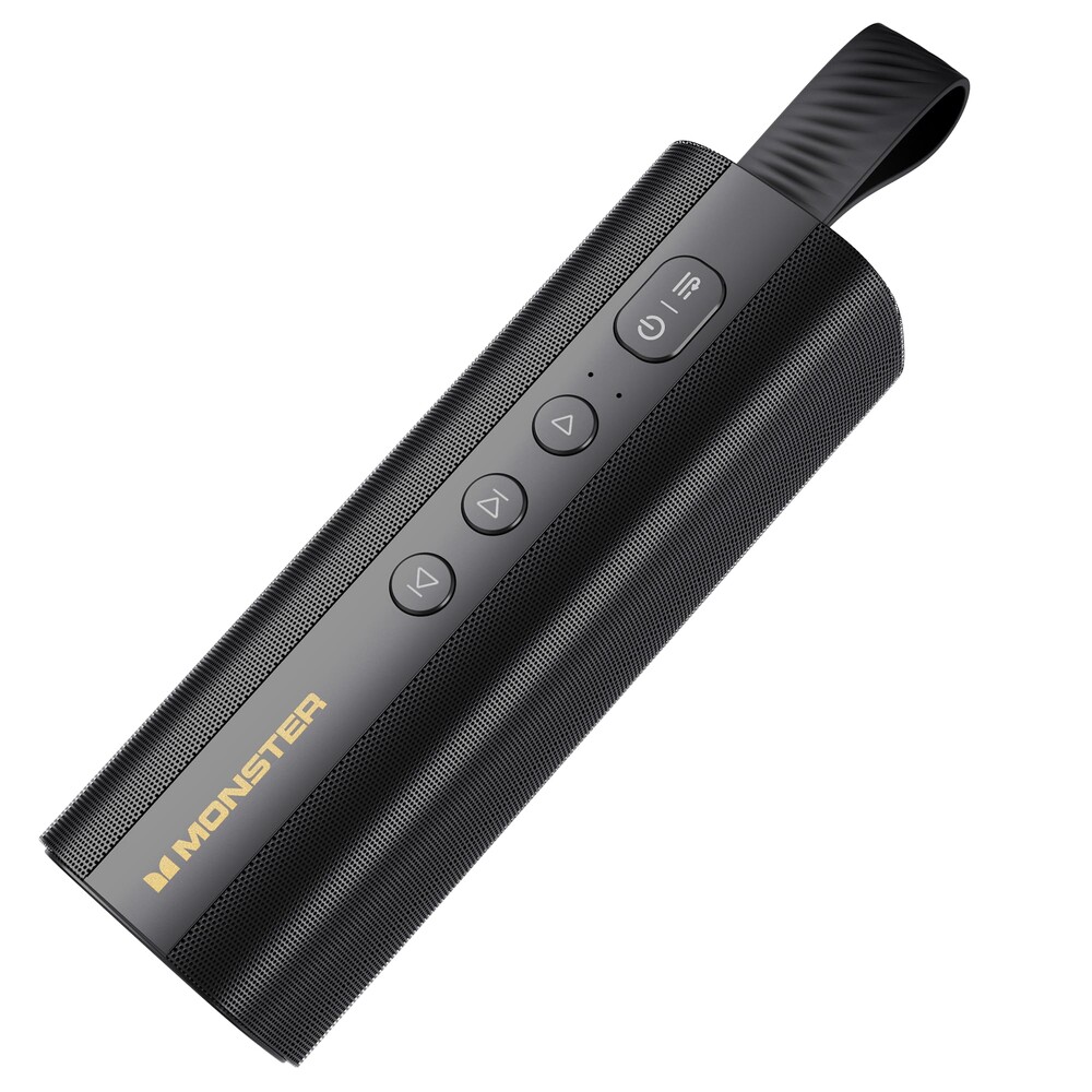 Monster S290 Bluetooth Speaker, Portable Bluetooth Speaker With 30W Loud Stereo Sound, Bluetooth 6.0, 15H Playtime, TWS Pairing, Support AUX/TF Card, IPX6 Waterproof Wireless Speaker for Home, Outdoor