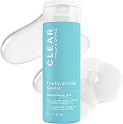 Paula's Choice CLEAR Pore Normalizing Facial Cleanser, Acne Daily Face Wash, Salicylic Acid Face Cleanser for Clogged & Enlarged Pores, Redness, Suitable for Blackhead-Prone Skin Fragrance Free