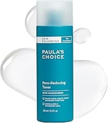 Paula's Choice SKIN BALANCING Pore-Reducing Face Toner with Niacinamide, for Oily Skin & Combination, Minimizes Large Pores, Controls Oil & Shine, Hydrates & Replenishes, Fragrance-Free