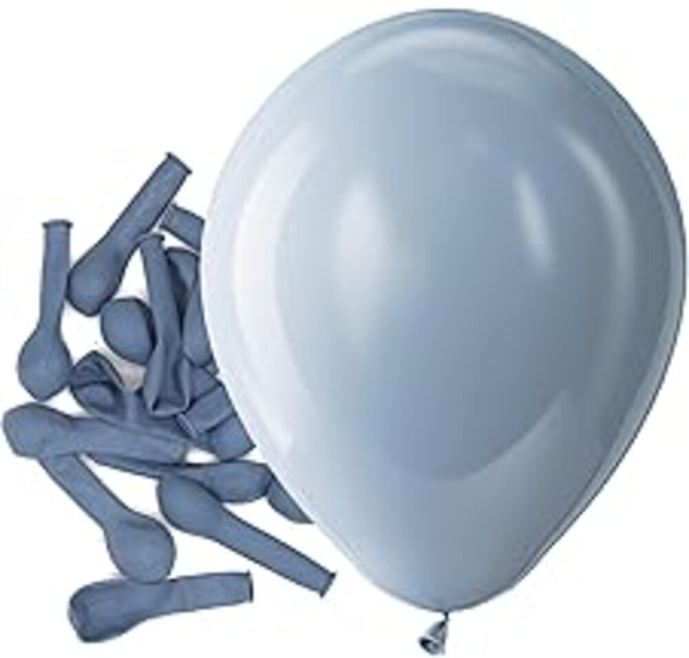 Bezente Dusty Blue Latex Party Balloons - 150 Pack 5 Inch Matte Small Haze Blue Helium Balloons for Birthday Bridal Shower Wedding Gender Reveal Engagement Graduation Party