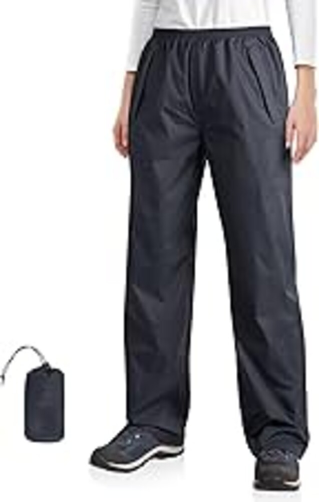 33,000ft Packable Rain Pants for Women Waterproof Pants Lightweight Rain Over Pants Outdoor Windproof Pant for Golf Hiking