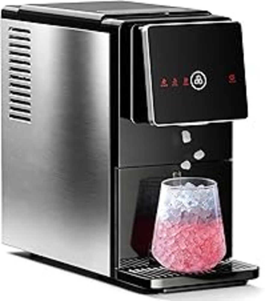 Antarctic Star Nugget Ice Maker Countertop, 33 Lbs/24H, Automatic Ice Dispenser, Self-Cleaning Portable Ice Machine, 1.8L Water Tank, Touch Screen & Auto Ice Drop, for Home/Office/Kitchen