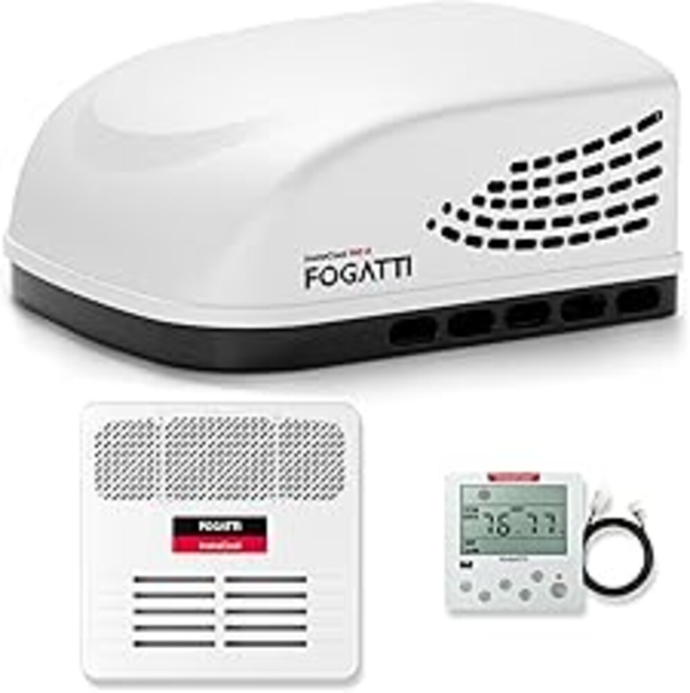 FOGATTI RV Air Conditioner InstaCool 16K BTU Ducted, Rooftop AC Unit RV, All in One Unit, Easy Install, Quiet AC, InstaCool (Ducted, White)