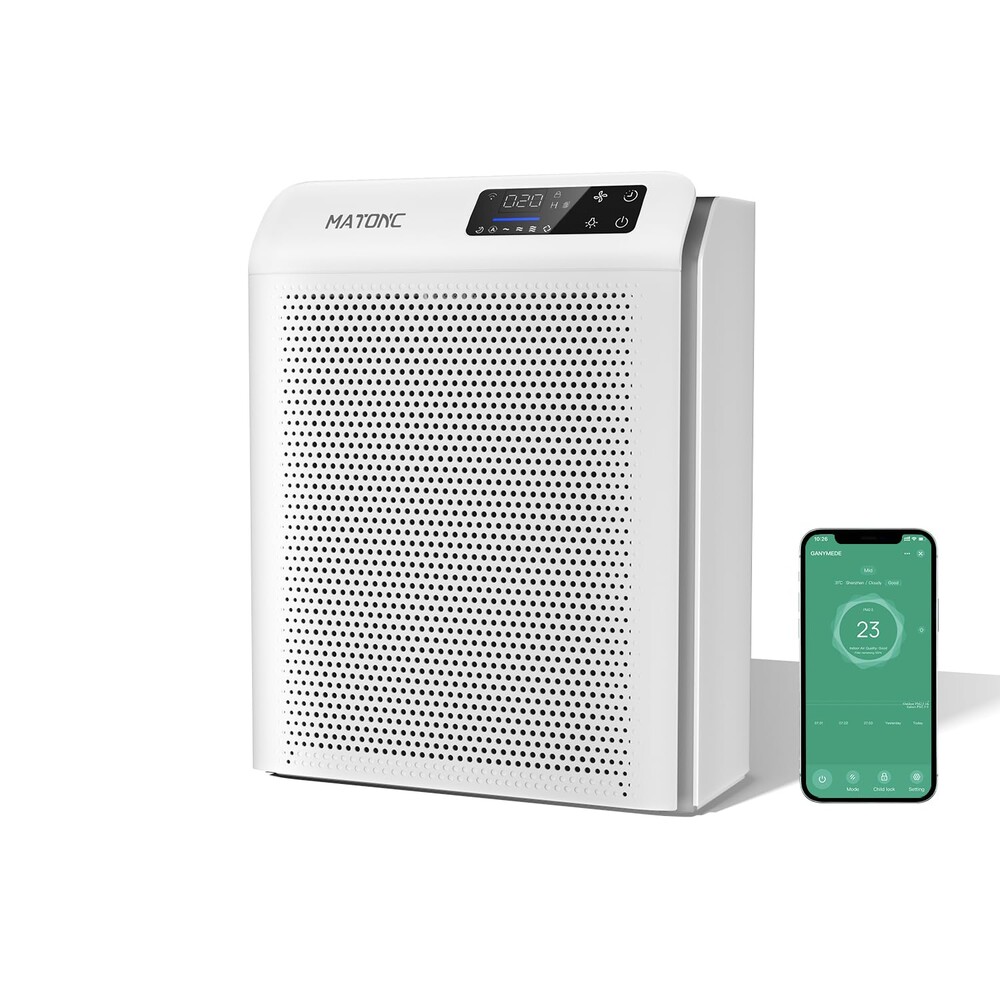 Air Purifiers for Home Bedroom Large Room Up to 3500 Ft², Smart HEPA Air Cleaner with APP Control,PM 2.5 Display Air Quality, Sleep Mode, Auto Mode, HEPA Air Purifier for Pets Hair, Dust, Odor, Pollen
