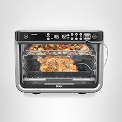 Ninja DT251 Foodi 10-in-1 Smart XL Air Fry Oven, Bake, Broil, Toast, Roast, Digital Toaster, Thermometer, True Surround Convection up to 450°F, includes 6 trays & Recipe Guide, Silver