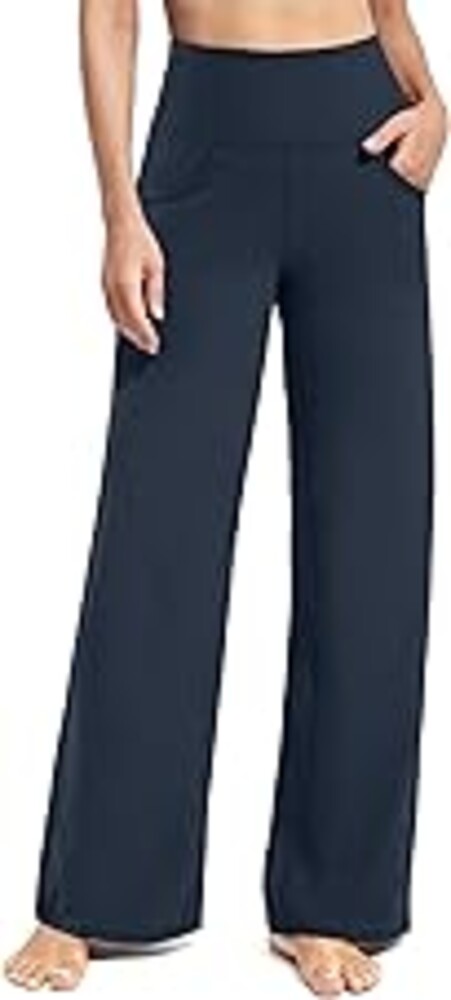 Promover Wide Leg Pants Woman Yoga Pants with Pockets Stretch Loose Casual Lounge Sweatpants Petite/Regular/Tall