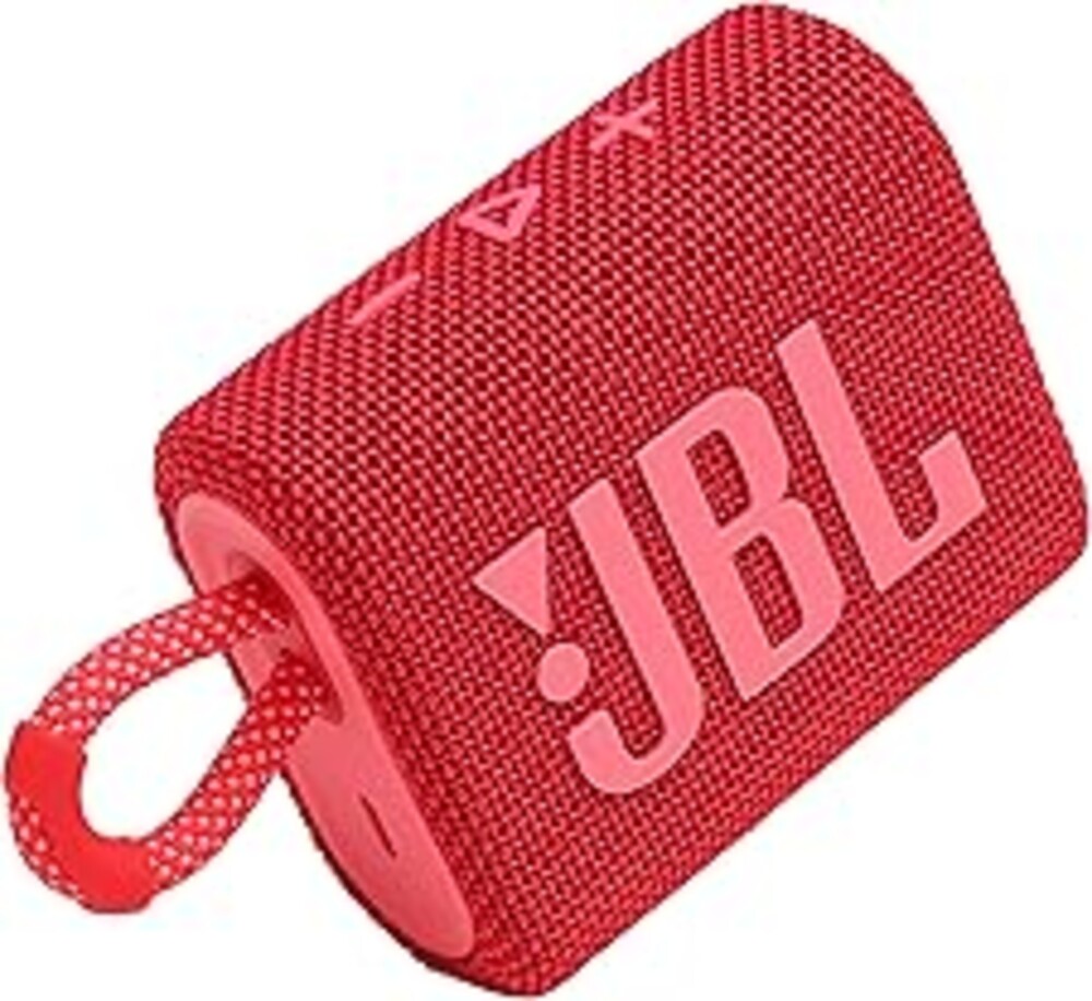 JBL Go 3 - Portable Mini Bluetooth Speaker, big audio and punchy bass, IP67 waterproof and dustproof, 5 hours of playtime, speaker for home, outdoor and travel (Red)