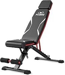 FLYBIRD WB3 Weight Bench up to 6'5", 750LBS Capacity Adjustable Weight Bench for Workout, 27LBS Sturdy Foldable Bench Press for Home Gym, 5X Stable Lifting Bench Incline Decline Flat Dumbbell Exercise