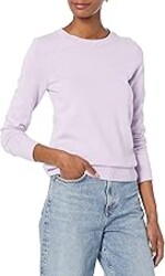Amazon Essentials Women's 100% Cotton Crewneck Sweater (Available in Plus Size)
