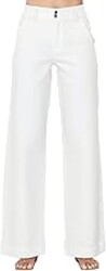 Astylish Women's High Waisted Wide Leg Straight Jeans